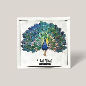 Elegant Peacock Print Rigid Box for Gift or Specialty Items