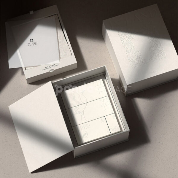 Elegant White Gift Box for Baby Keepsakes