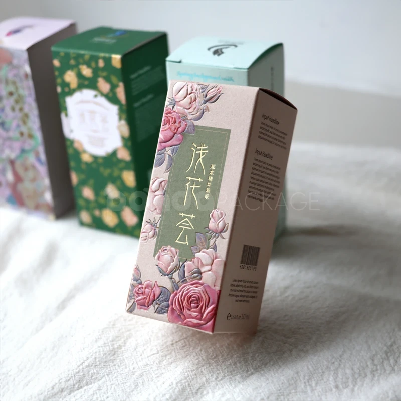 Floral Print Folding Carton