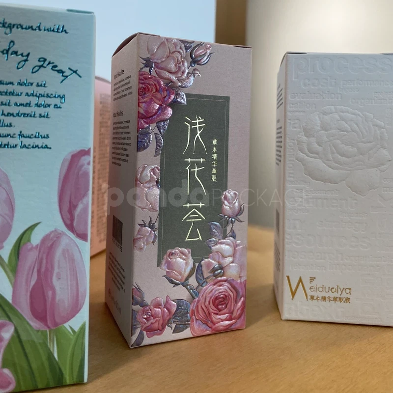 Floral Print Folding Carton