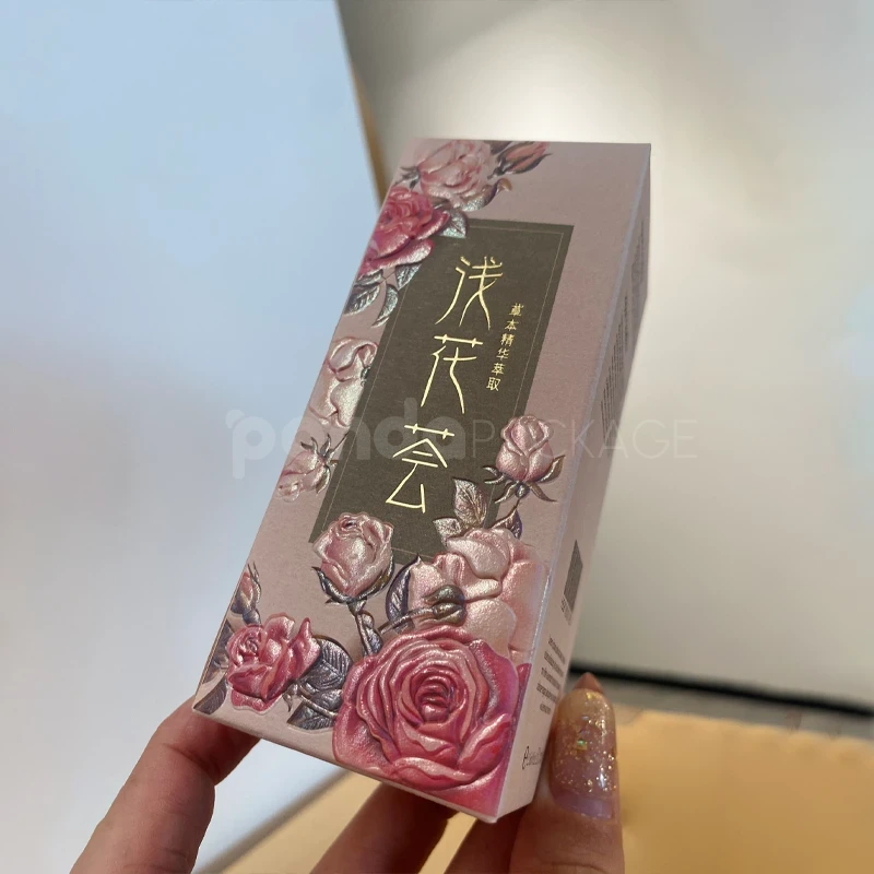 Floral Print Folding Carton