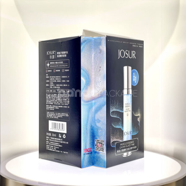 Hydrating Skincare Box with Holographic & Oceanic Design