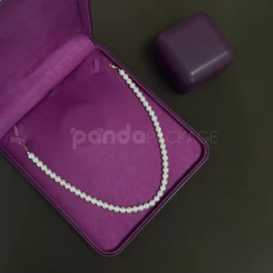 Velvet-Lined Purple Jewelry Box