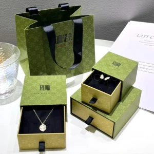 Textured Green Jewelry Box