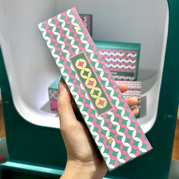Patterned Jewelry Gift Box Set with Drawer and Velvet Insert