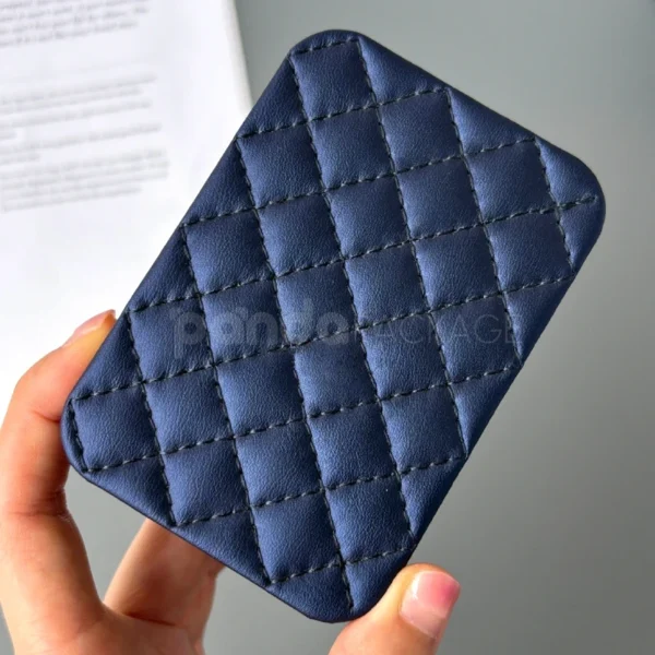 Luxury Navy Blue Quilted Leather Jewelry Box Collection