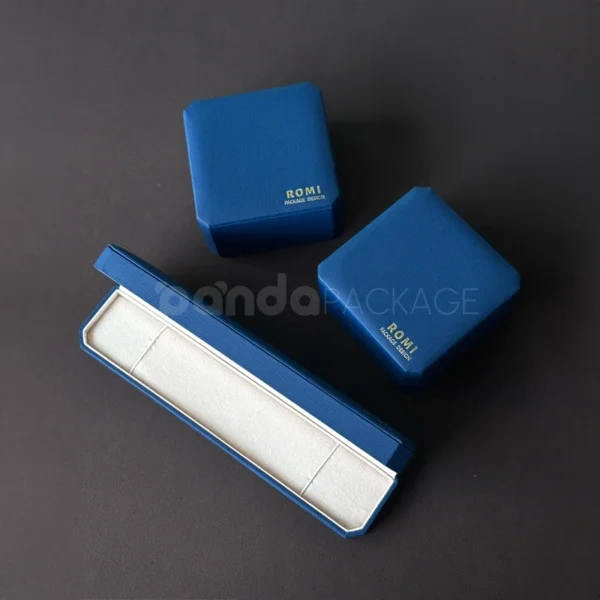 Classic Blue Jewelry Box with Velvet Lining - second image
