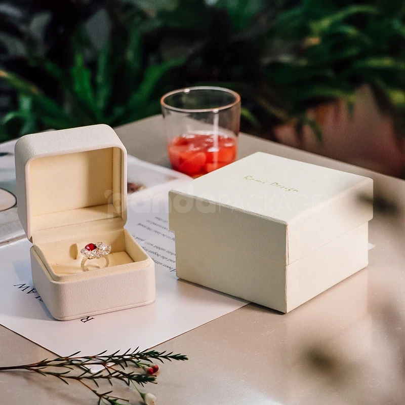 Elegant Cream Jewelry Box
