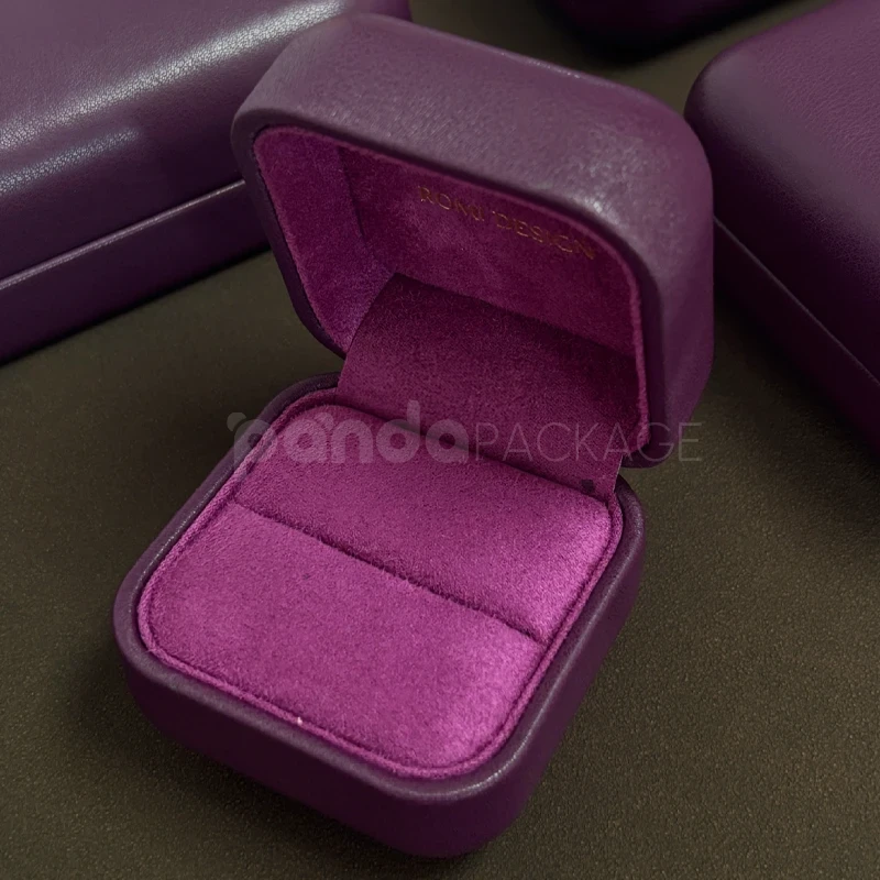 Velvet-Lined Purple Jewelry Box