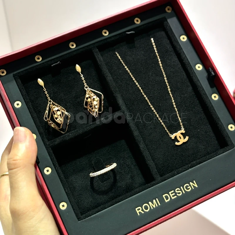 Jewelry Gift Box with Ribbon Accent
