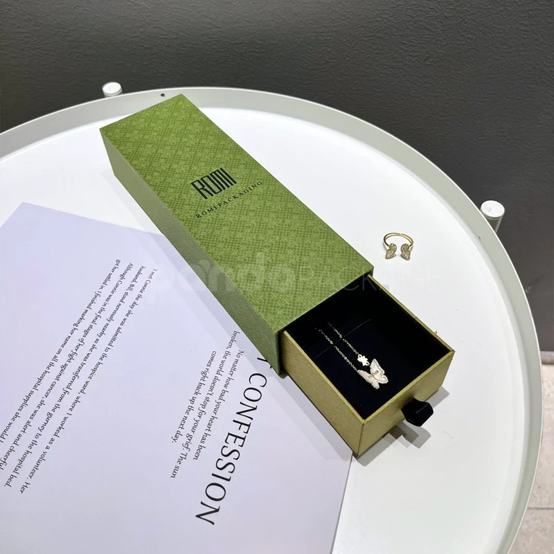 Textured Green Jewelry Box