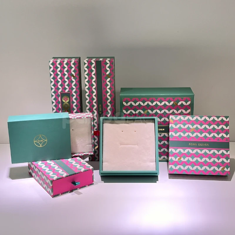 Patterned Jewelry Gift Box Set