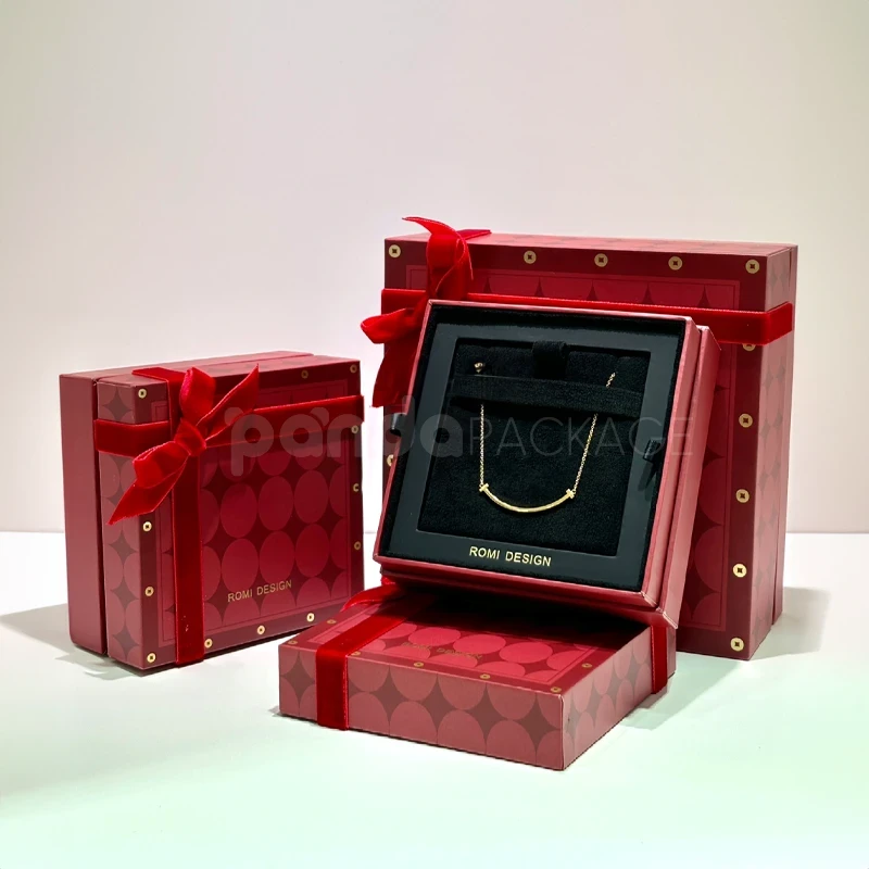 Jewelry Gift Box with Ribbon Accent