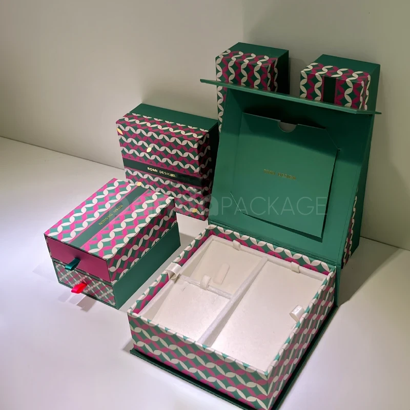 Patterned Jewelry Gift Box Set