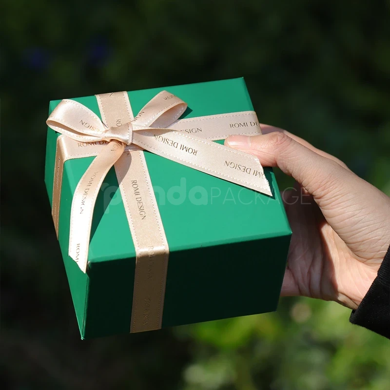 Green Ribbon Gift Box