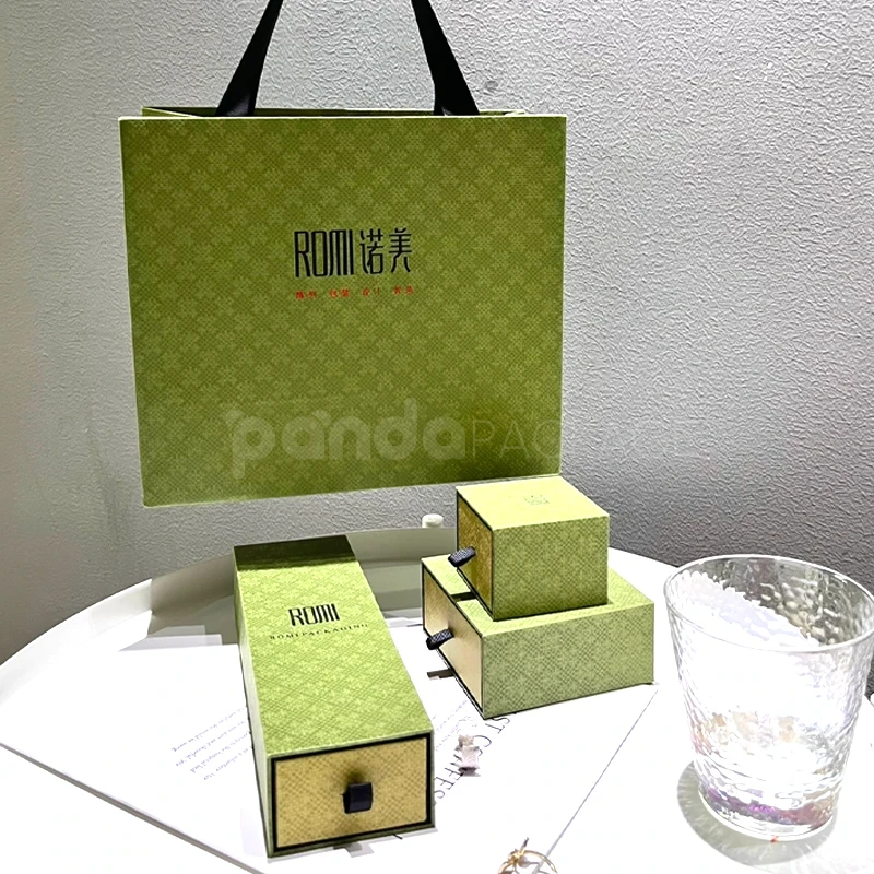 Textured Green Jewelry Box