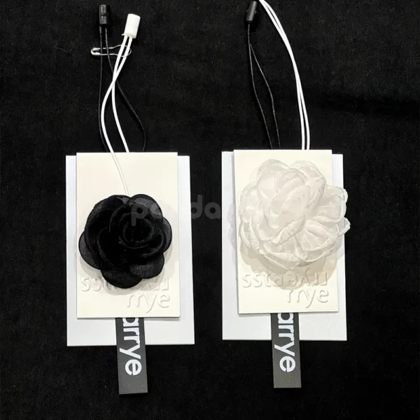 Luxury Apparel Tag Set with Textured Cork Finish