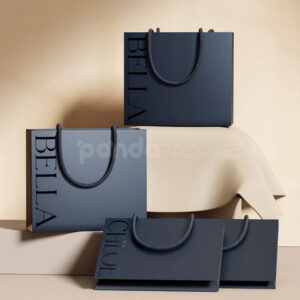 Midnight Blue Embossed Gift Bag