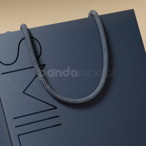Midnight Blue Embossed Gift Bag