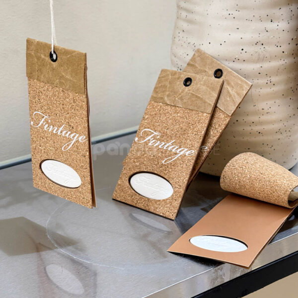 Natural Cork Sock Packaging Hang Tag