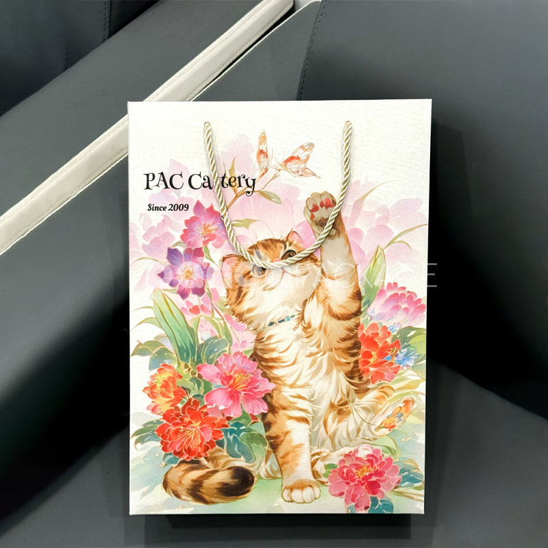 Cat-Themed Gift Bag