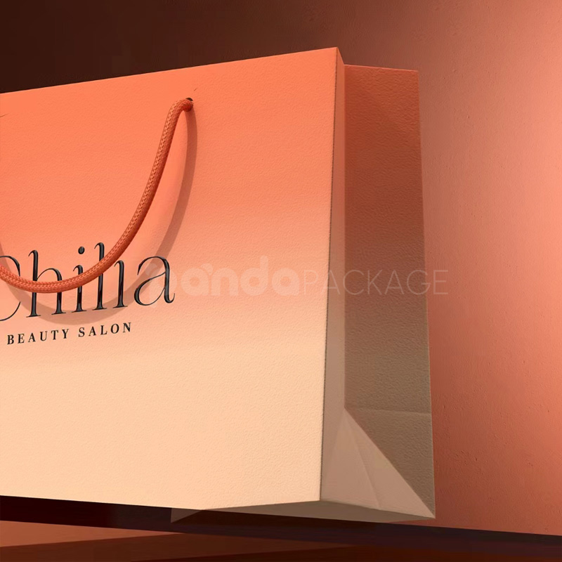 Coral Pink Gift Bag