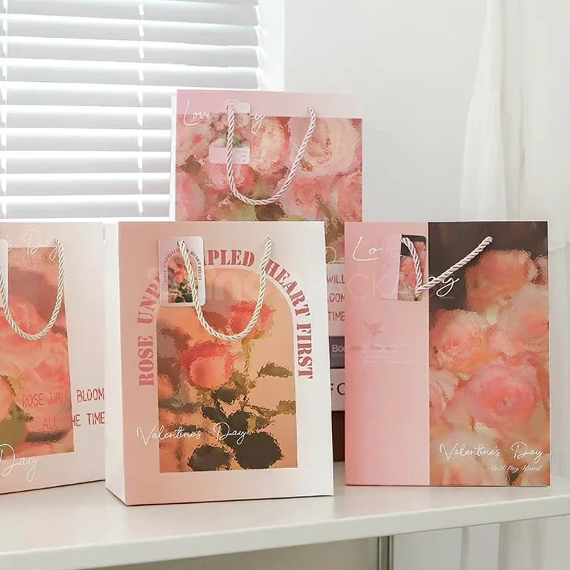 Floral Print Gift Bag