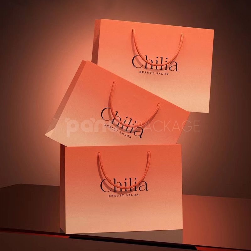 Coral Pink Gift Bag