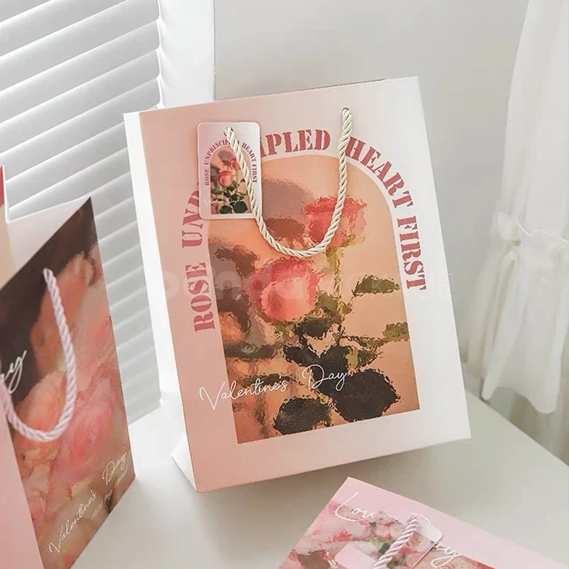 Floral Print Gift Bag