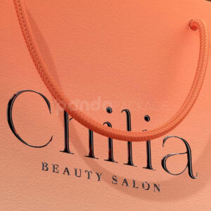 Coral Pink Gift Bag