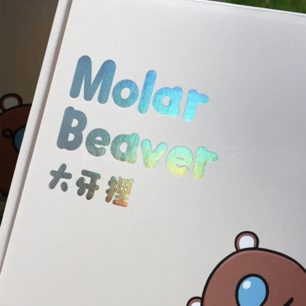 Molar Beaver Kids’ Gift Set Packaging with Holographic Logo