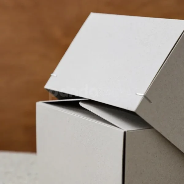 Minimalist Kraft Paper Box with Creative Closure Design
