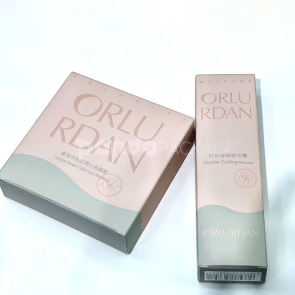 Soft Pink Embossed Cosmetic Packaging Box