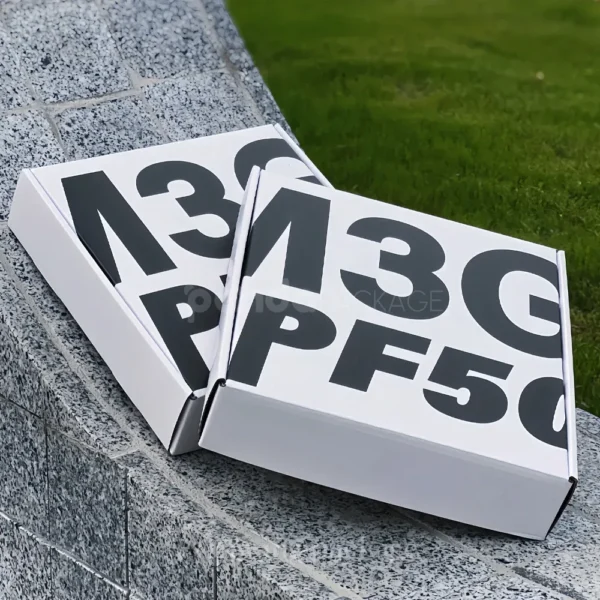 Streetwear Shoe & Apparel Packaging Box with Bold Graphic Design