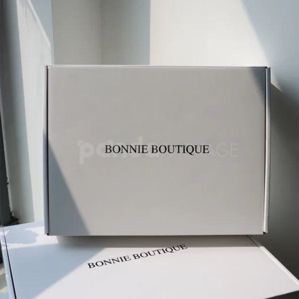 Minimalist White Mailer Box with Custom Branding