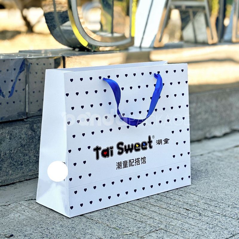 Polka Dot Printed Paper Bag