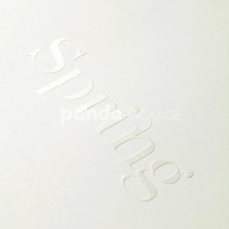 Embossed White Gift Bag