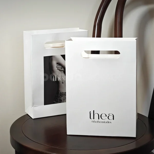 Sleek Cutout Handle Paper Bag