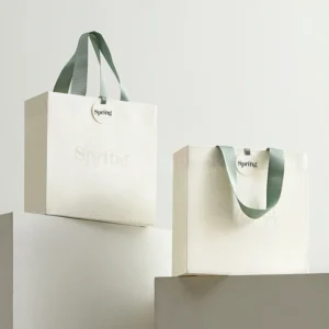 Embossed White Gift Bag