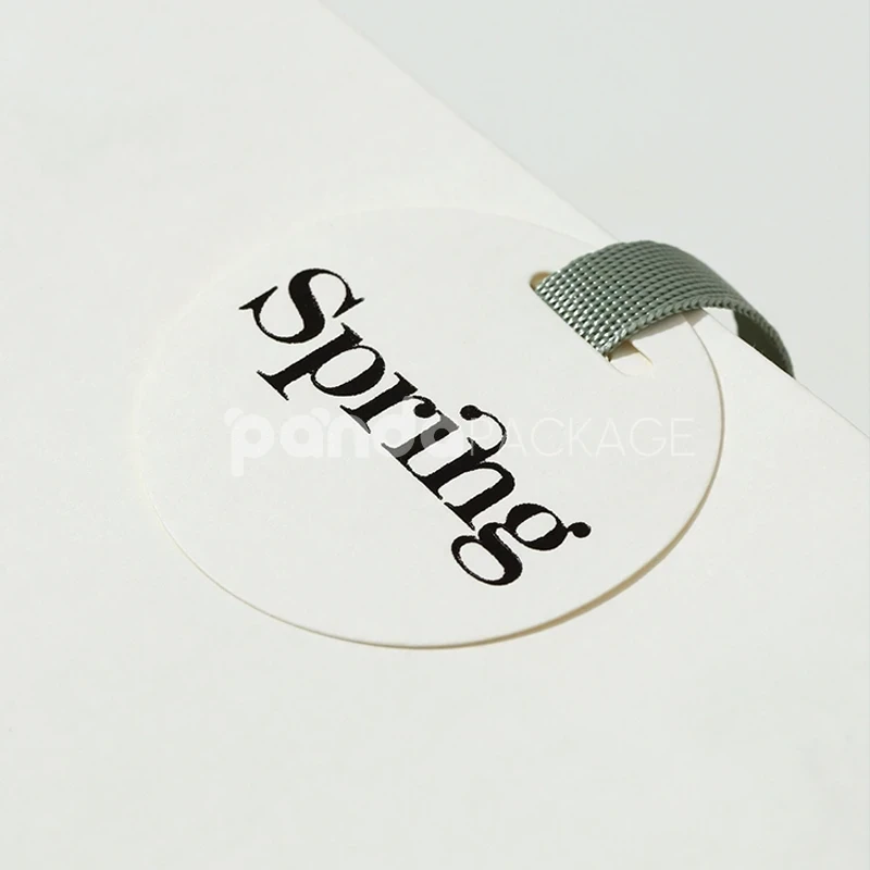 Embossed White Gift Bag