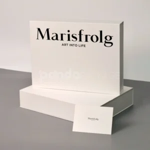 Minimalist White Rigid Gift Box with Magnetic Flap