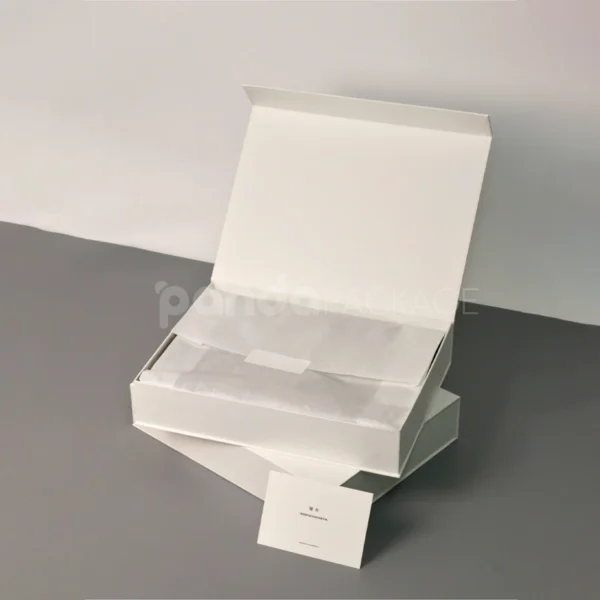 Minimalist White Rigid Gift Box with Magnetic Flap