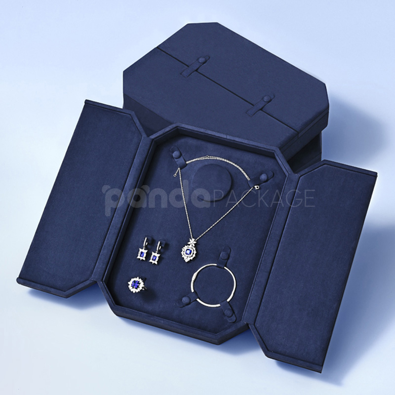 Velvet Jewelry Set Display Book