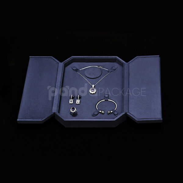 Velvet Jewelry Book-Style Display Case
