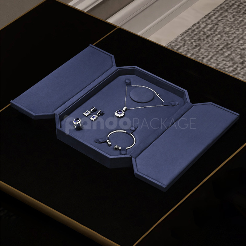 Velvet Jewelry Set Display Book