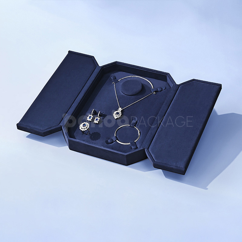 Velvet Jewelry Set Display Book