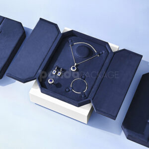 Velvet Jewelry Set Display Book