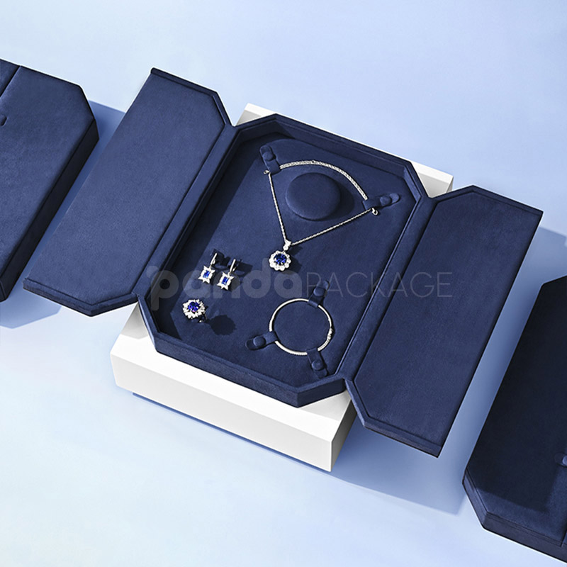 Velvet Jewelry Set Display Book