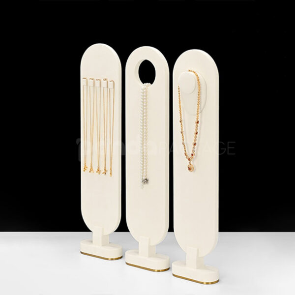 Vertical Jewelry Display Stand with Elevated Base