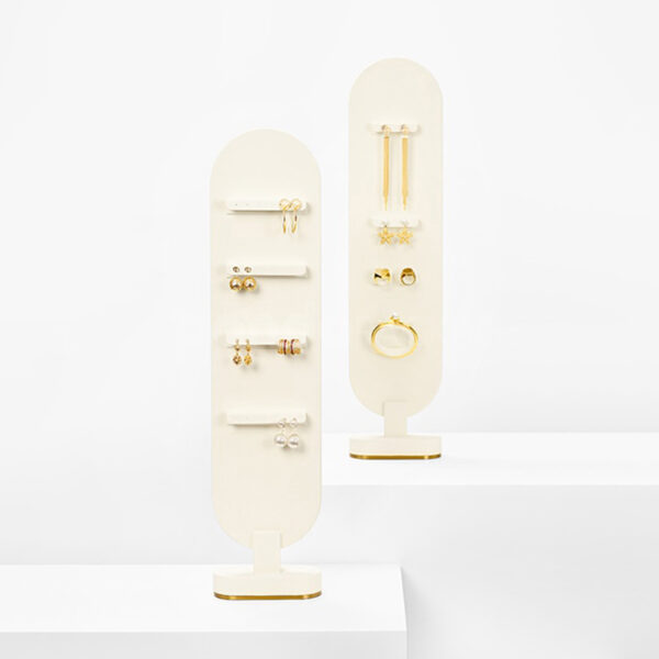 Vertical Jewelry Display Stand with Elevated Base
